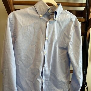 Charles Tyrwhitt - Blue Button Down Non-Iron Shirt, 16/34 Extra Slim